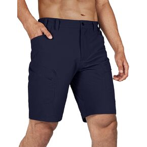 Men's Hiking Cargo Shorts Quick Dry Lightweight Tactical Shorts with Multi Pocket for Camping Fishing Golf