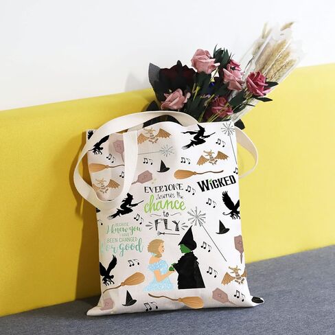 TSOTMO Musical Theatre Makeup Bag, Canvas, Beige, Marble Pattern, Ideal for Women's Cosmetics, Stylish Gift for Broadway Lovers in Kuwait