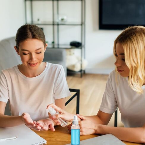 Jnnzzggu 40 Pack Mini Spray Bottles,80ml Clear Empty Fine Mist Plastic Mini Travel Bottle,Refillable Hand Spritzer Bottles for Liquids,Essential Oils Cleaning Solution in Kuwait