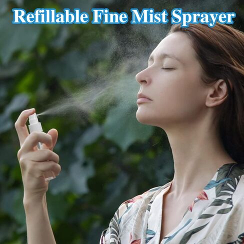 Jnnzzggu 40 Pack Mini Spray Bottles,80ml Clear Empty Fine Mist Plastic Mini Travel Bottle,Refillable Hand Spritzer Bottles for Liquids,Essential Oils Cleaning Solution in Kuwait