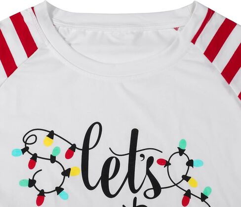 Plus Size Christmas T Shirts Women Xmas Raglan Baseball Long Sleeve Tee Shirt Merry Christmas Holiday Tee Tops in Saudi Arabia