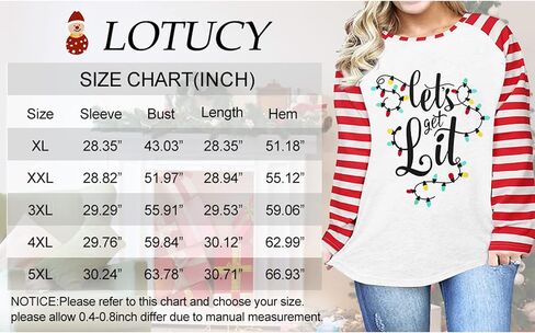 Plus Size Christmas T Shirts Women Xmas Raglan Baseball Long Sleeve Tee Shirt Merry Christmas Holiday Tee Tops in Saudi Arabia