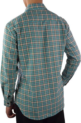 Ouranosaurus Men's Stretch Plaid Shirt Long Sleeve Button Down Shirts with Pocket Casual Check Shirt Jacket Shackets in Saudi Arabia