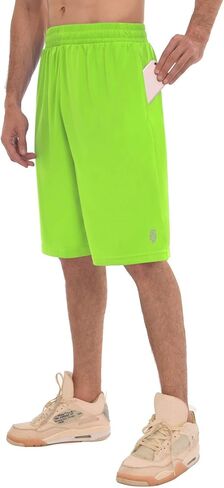 PIQIDIG شورت رجالي كاجوال للتمارين الرياضية وكرة السلة والجري جولف شورت رياضي مع جيوب in Kuwait