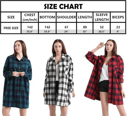 قميص منقوش نسائي مقاس كبير من AGO FTYxTRA - بلوزة ذات جودة عالية مريحة وحسن المظهر على طراز الصديق مقاس كبير in Kuwait