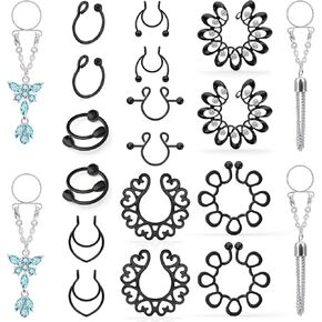 Kadogohno Fake Nipple Piercing, Fake Nipple Rings, Fake Nipple Ring, Nipple Rings Non Piercing, Fake Nipple Piercings, Faux Nipple Piercing