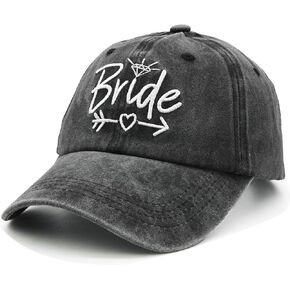 LOKIDVE Women's Bride Hat Embroidered Distressed Tribe Baseball Cap for Wedding Party in Kuwait