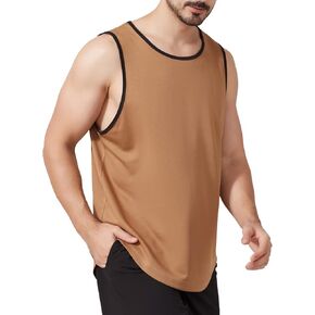 Wowcarbazole UPF 50+ رجل تجريب تانك الأعلى سريعة الجافة أكمام قمصان SPF تشغيل العضلات القمصان in Kuwait