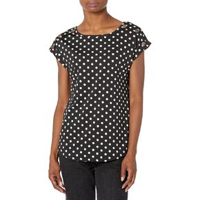 Star Vixen Women's Petite Button Shoulder Top in Kuwait