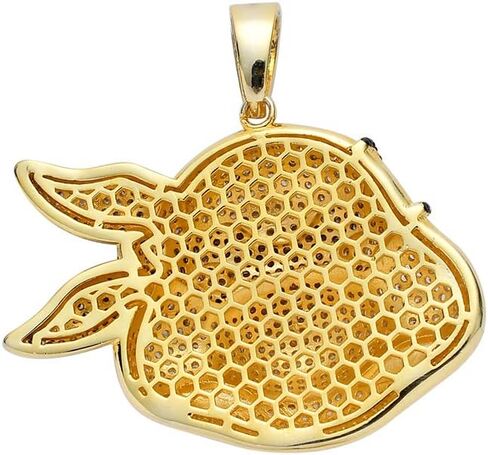 قلادة Union Power Turtles من الفولاذ المقاوم للصدأ، سلسلة قلادة هيب هوب من الزركون للرجال in Kuwait