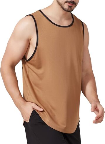 Wowcarbazole UPF 50+ رجل تجريب تانك الأعلى سريعة الجافة أكمام قمصان SPF تشغيل العضلات القمصان in Kuwait