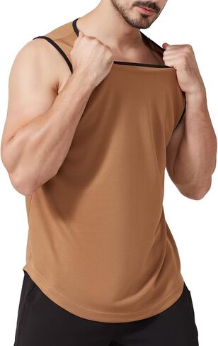 Wowcarbazole UPF 50+ رجل تجريب تانك الأعلى سريعة الجافة أكمام قمصان SPF تشغيل العضلات القمصان in Kuwait