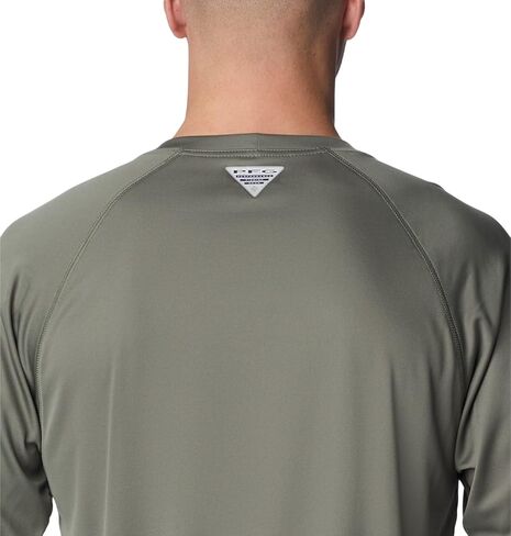 Columbia Men's Terminal Tackle Long Sleeve Shirt, Cypress/Cool Green Logo, Large in Saudi Arabia