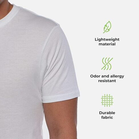 Cariloha Bamboo Crew Tee - Moisture Wicking Bamboo-Viscose Crewneck T Shirt for Men in Kuwait