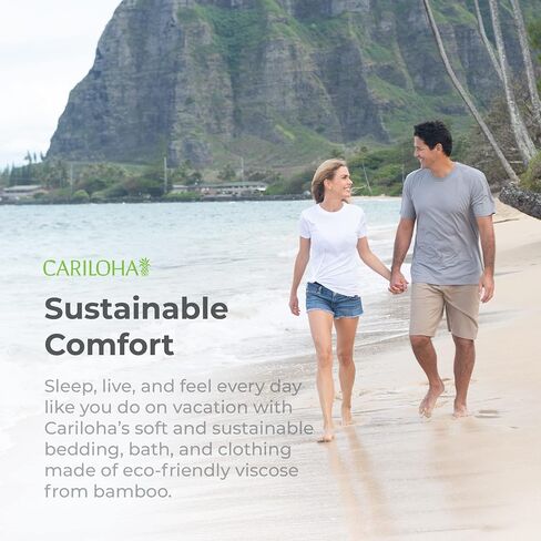 Cariloha Bamboo Crew Tee - Moisture Wicking Bamboo-Viscose Crewneck T Shirt for Men in Kuwait