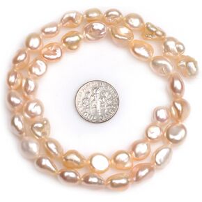 Freshwater Cultured Pearl Beads for Jewelry Making Natural Gemstone 11mm Black with Peacock Green Luster Round 15" JOE FOREMAN in Kuwait