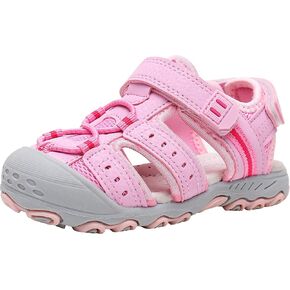 صنادل رياضية خارجية للأولاد والبنات من Ahannie، صنادل شاطئ مغلقة عند الأصابع للأطفال، صنادل صيفية للأطفال الصغار in Kuwait