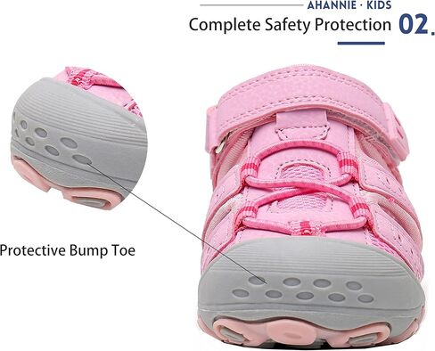 Boys Girls Outdoor Sport Sandals,Kids Closed Toe Beach Sandals, Toddler Summer Sandals in Kuwait
