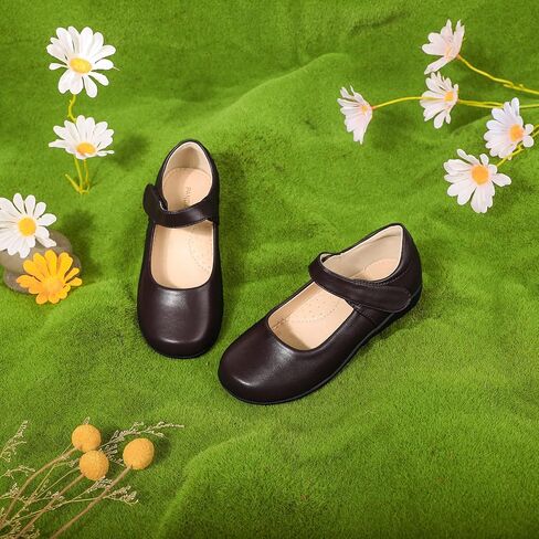 PANDANINJIA Sandy Girls Mary Jane School Uniform Shoes Dress Girls Flats for Toddler Little Kid Big Kid in Saudi Arabia