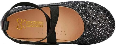 PrettyQueen Toddler Little Girls Glitter Dress Shoes Slip On Ballet Mary Jane Flats for Princess Wedding Party School in Kuwait