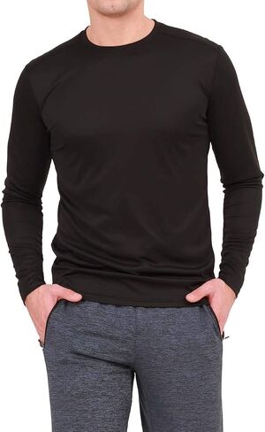 1 Pack/6 Pack Men’s Long Sleeve T Shirts,Running Sun Protection UPF 50+ Shirts Quick-Dry Workout T-Shirts in Saudi Arabia