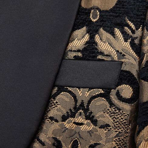 Mens Suit Jacquard Silm Fit 2-Piece Shawl Lapel Tuxedo Wedding Party Prom Suit Set in Saudi Arabia