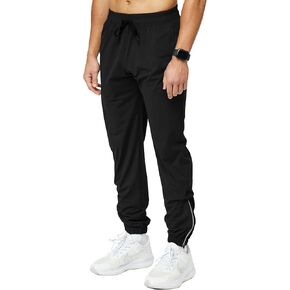Sweatpants for Men Split Hem Joggers Pants Man Golf Running Gym Athletic Sweat Pants for Mens in Kuwait