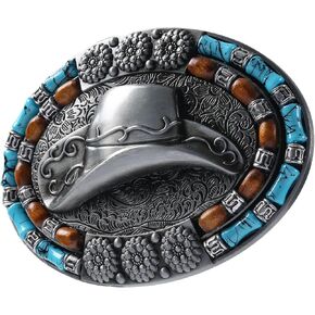 LuluCircle Western Belt Buckle Men