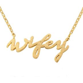 YINLIN Danity Charm Wifey قلادة هدية لزوجتك أو مجوهرات الأم in Kuwait