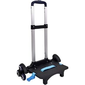 Backpack Trolley - Wheeled Trolley Hand Aluminium Alloy Folding Trolley Cart for Backpack (Pink, 2 Wheels)