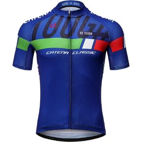 CATENA Men's Long Sleeve Cycling Jersey Bike Shirt Moisture-Wicking Bicycle Comfortable Clothing Top Yellow