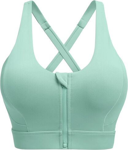 حمالة صدر من COOrun Wirefree عالية الدعم للنساء مقاس صغير إلى كبير للارتداء اليومي، وممارسة التمارين، وتوفر دعمًا للظهر in Kuwait