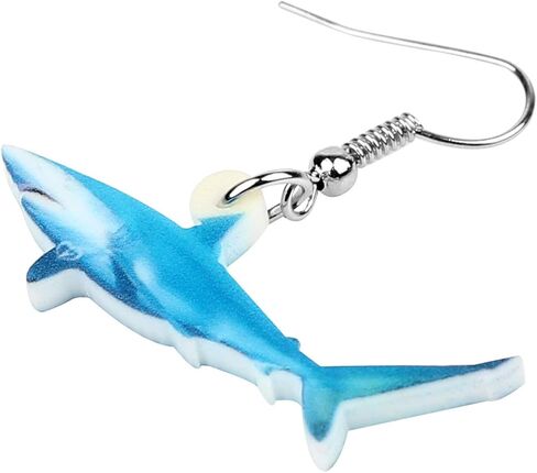 DUOWEI الجدة القرش الأبيض الكبير الاكريليك الأقراط أنيمي قنديل البحر السلاحف استرخى مجوهرات حيوانات البحر الهدايا | نمط مزدوج الجوانب in Kuwait