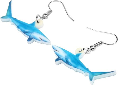 DUOWEI الجدة القرش الأبيض الكبير الاكريليك الأقراط أنيمي قنديل البحر السلاحف استرخى مجوهرات حيوانات البحر الهدايا | نمط مزدوج الجوانب in Kuwait