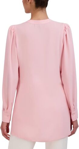 BCBGMAXAZRIA Women's Relaxed Faux Wrap Top Long Sleeve in Saudi Arabia