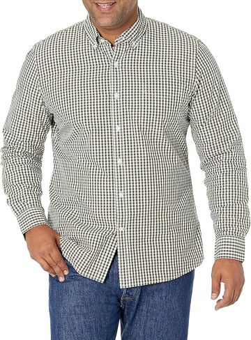 قميص Goodthreads للرجال ذو قصة ضيقة وأكمام طويلة من قماش البوبلين in Kuwait