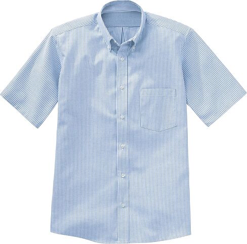 Red Kap Men's Standard Short Sleeve Executive Oxford Dress Shirt, Blue/White Stripe, X-Large in Saudi Arabia