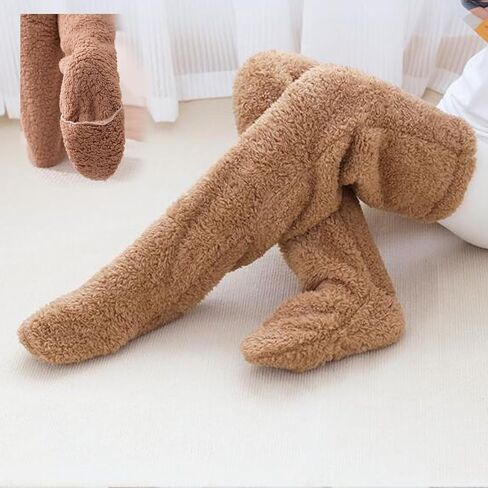 جوارب GYZOMKBIU Snuggs المريحة، شباشب جورب Snugglepaws، شباشب عالية للركبة، جوارب طويلة Snuggs، جوارب غامضة للنساء دافئة in Kuwait