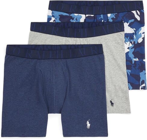 POLO RALPH LAUREN mens Classic Fit Stretch Boxer Brief 3-pack in Saudi Arabia