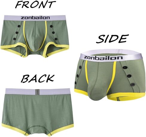 ZONBAILON Men's Boxer Briefs Bulge Pouch Ultra Comfy Short Leg Stretch Boxer Trunks Breathable in Kuwait