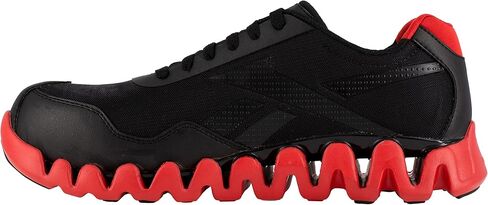 Reebok Men's Rb3016 Zig Pulse Work Safety Composite Toe Shoe Black and Red Industrial & Construction in Saudi Arabia
