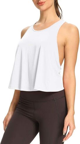 قمصان Mippo النسائية مفتوحة الظهر للتمرينات الرياضية ذات قصة متقاطعة من الخلف in Kuwait