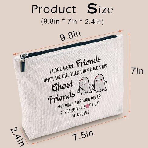 هدية صديقة للنساء، هدايا الصداقة لأفضل صديق بيستي BFF، هدية عيد ميلاد للأصدقاء حقيبة مستحضرات التجميل فكرة هدية in Kuwait