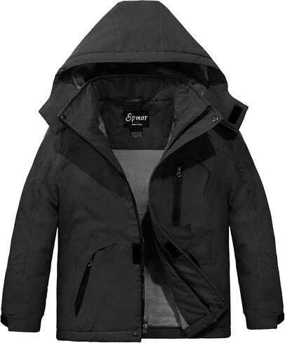 Spmor Boys Waterproof Ski Jacket Warm Coat Windproof Winter Snowboarding Jacket in Kuwait