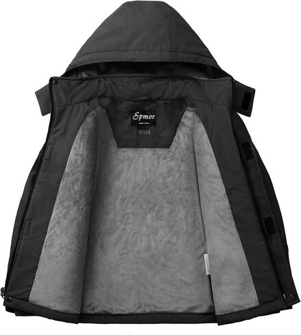 Spmor Boys Waterproof Ski Jacket Warm Coat Windproof Winter Snowboarding Jacket in Kuwait