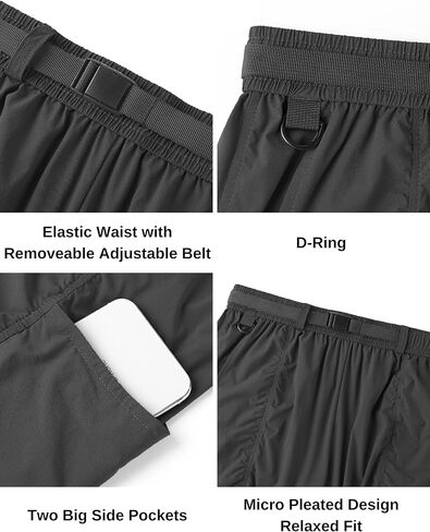 Toritours المشي لمسافات طويلة السراويل البضائع للرجال، تمتد السراويل الرياضية الرجالية سريعة الجافة جولف السراويل الرجال الصيف تشغيل السراويل عارضة in Kuwait