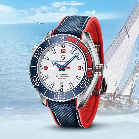 Pagani Design Men's Automatic Watch PD-1679 Ceramic Bezel Waterproof 100M Mechanical Watch Sapphire Glass Luminous Men's Watch in Kuwait