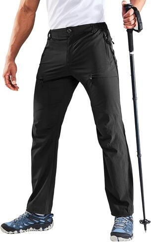 سروال MIER للرجال للمشي لمسافات طويلة في الهواء الطلق، سروال سفر من النايلون المقاوم للتمزق خفيف الوزن، سريع الجفاف، مقاوم للماء in Kuwait