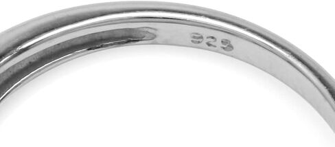 Silvershake Genuine Gemstone 925 Sterling Silver Triquetra Celtic Knot Solitaire Ring in Kuwait