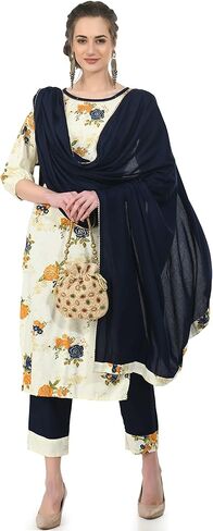 بنطلون كورتي بالازو من القطن الهندي للنساء من AnjuShree Choice، توب تونيك للسيدات in Kuwait